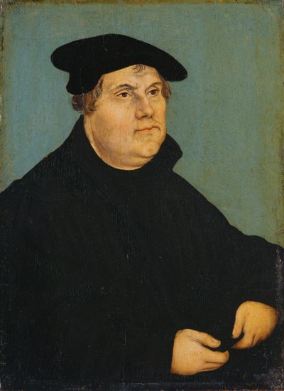 Portrait of Martin Luther by workshop of Lucas Cranach the Elder